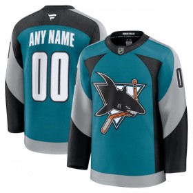 Miesten NHL San Jose Sharks Pelipaita Custom 2025-26 Fanatics Premium Alternate Teal